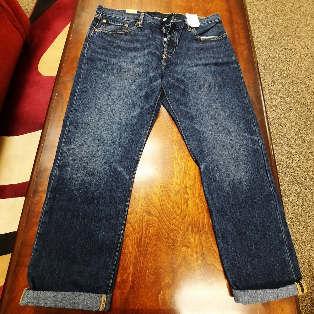 Levi's Womens 501 Customized Fit Jeans - Deep Indigo